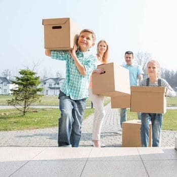 Family Moving Into Home